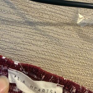 La Hearts Deep Red Crop Top